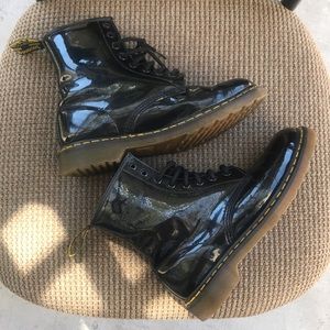 Dr. Martens Black Patent Leather Boots!